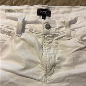 NYDJ Briella White Denim shorts
